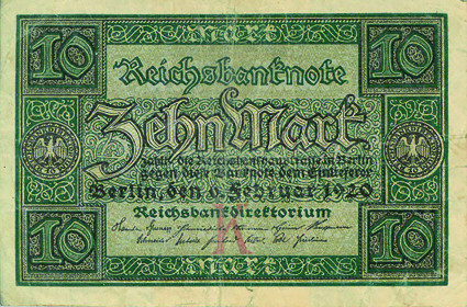 Ro63-DeutschesReich-10Mark-1920-Reichsbanknote-RS