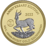 Gabun-1000 Francs-2022-AUpp-WeißRhod-Springbok-RS