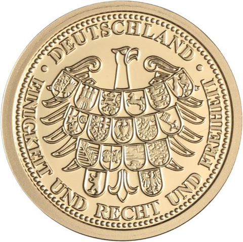 Deutschland-14xMedaille+1xAU Münze-PP-Jubiläumsprägung-FolderI