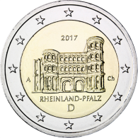 Deutschland-2Euro-2017bfr-PortaNigra-Münzzeichen-A-RS