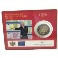 Luxemburg 2 Euro 2012 stgl. CoinCard Bargeld