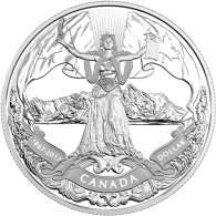 Kanada-1Dollar-2017-AgPP-Konförderation-RS