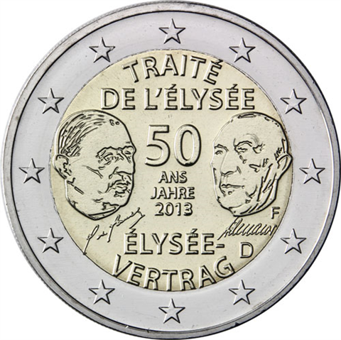 Deutschland-2Euro-2013-bfr-Elysee-Vertrag-F-RS