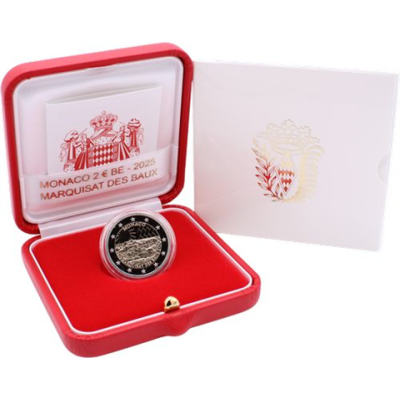 Monaco-2 Euro-2025-PP-Les Baux-en-Provence-Etui
