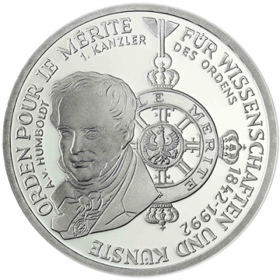 Deutschland 10 DM Silber 1992 Stgl. Der Orden Pour le Merite I
