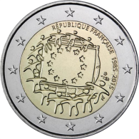Frankreich-2Euro-2015-bfr-Europaflagge-RS