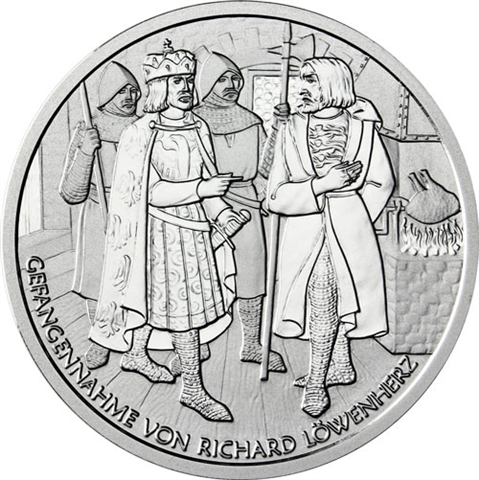 Österreich-10-Euro-2009-Silber-HGH-Richard-Löwenherz-Folder