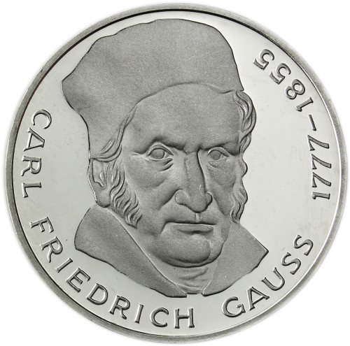 Deutschland 5 DM Silbermünze 1977 Stgl. Carl Friedrich Gauss