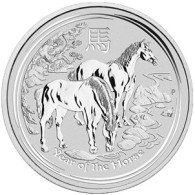 0,5 Unze Silbermünze Jahr des Pferdes - Australien Lunar II Serie 2014