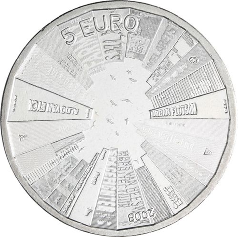 Niederlande-5 Euro-2008-CUNi-Architektur-RS