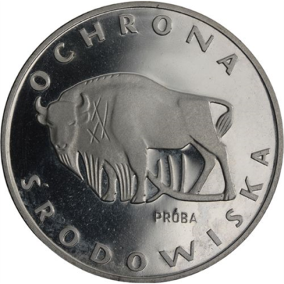 Polen-100 Zlotych-1977-AGpp-PROBE-Wisent-RS