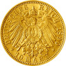 J. 232 -  Mecklenburg-Schwerin 10 Mark 1890 Gold Friedrich Franz III.