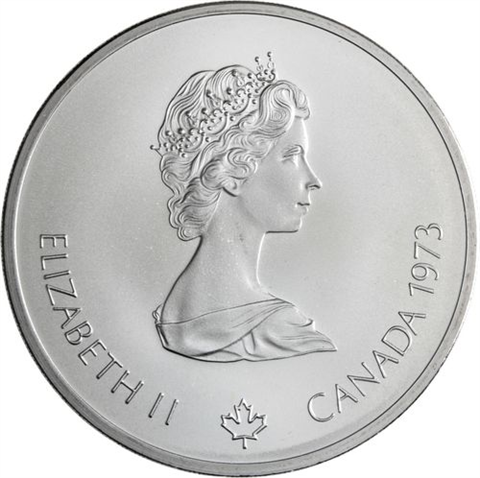 Kanada-14x10+14x5 Dollar-1973-1976-AGstgl-Olymp Montreal 76-Etui