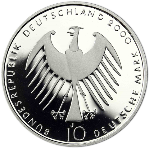 Deutschland 10 DM Silber 2000 PP Natur Erde Mensch, EXPO 2000 I