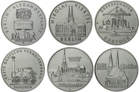 DDR Gedenkmünzen 5 Mark Silber Muenzen Gold Kataloge 