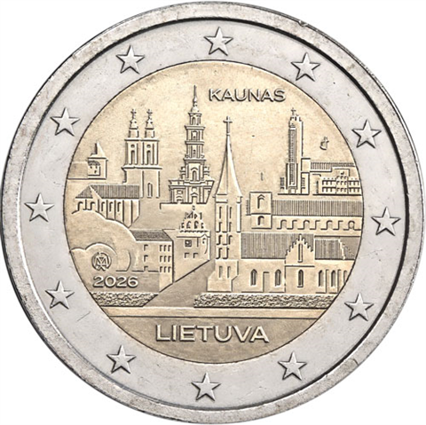 Litauen-2Euro-2026-bfr-Kaunas-RS