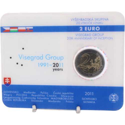Slowakei-2 Euro-2011-bfr-Visegrad-Coincard-VS