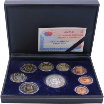 Spanien-15,88 Euro-2003-Stgl-Kursmünzensatz