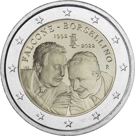 Italien-2Euro-2022-Falcone-&-Borsellino-RS