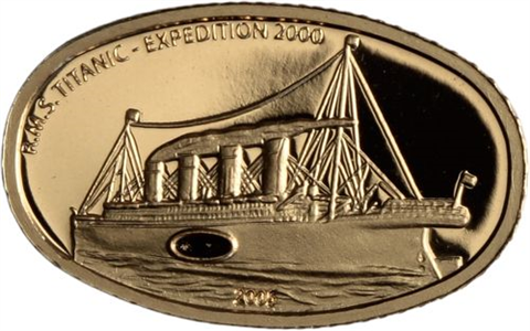 Liberia-25 Dollar-2005-AUpp-Titanic-RS