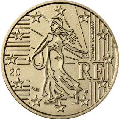Frankreich 10 Cent 2003 bfr. Säerin