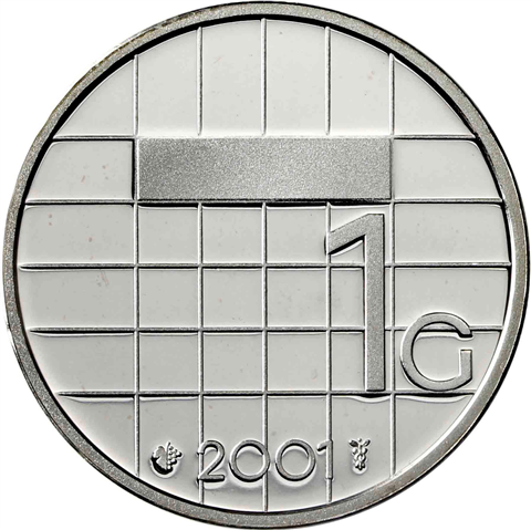 Niederlande-1G-2001-PP-Silber-Gulden