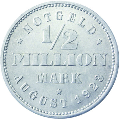 N 34 -  1/2 Million Mark Hamburg 1923