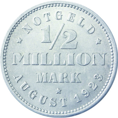 N 34 -  1/2 Million Mark Hamburg 1923