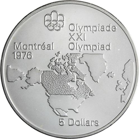 Kanada-14x10+14x5 Dollar-1973-1976-AGstgl-Olymp Montreal 76-Etui