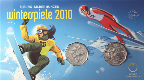 Österreich 2 x 5 Euro 2010 Spiele I