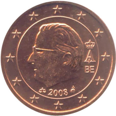 Belgien  5 Cent 2008 König Albert II.