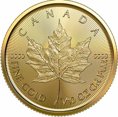 Kanada-5Dollar-2023-1-10-Unze-Gold-Maple-Leaf-RS