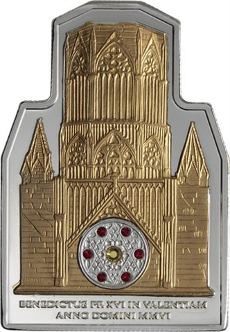 Cook Islands- 5 Dollar-2006-AGpp-Papst in  Spanien-RS