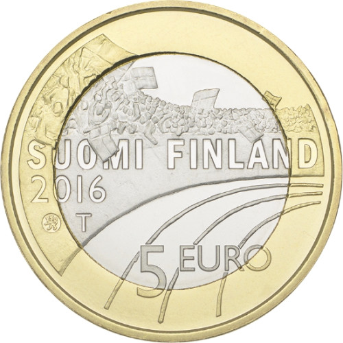 Finnland 5 Euro 2016 Cu/Ni bfr. Sport-Serie Skilanglauf