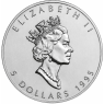 Kanada-5-Dollar-1995-1-Unze-Silber-Maple-Leaf-VS
