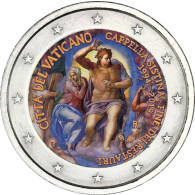 Vatikan 2 Euro - Gedenkmünze  2019 25 J. Restaurierung der Sixtinischen Kapelle in Farbe
