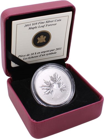 Kanada-10 Dollar-2011-AGstgl-Maple Leaf forever-RS