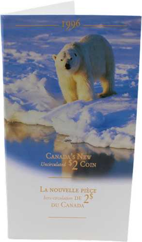 Kanada-2Dollar-1996-Eisbär-Folder RS
