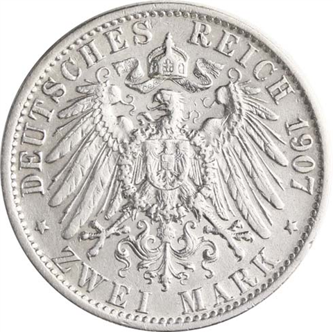 Jäger 102 Preussen 2 Mark 1891 - 1912 Sehr schön Wilhelm II Kaiser und König von Preußen I