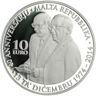 Malta-10euro-2014-AgPP-40JahreRepublikMalta-vs