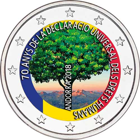 Andorra-2Euro-2018-menschenrechte-Farbmünze-RS