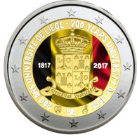 2 Euro Belgien 2017 Lüttich Farbmotiv 