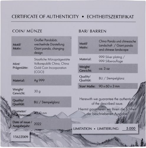 China-Panda in Barren-2022-AGstgl-Etui