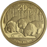 China-20Yuan-2013-AUstgl-ChinaPanda-VS