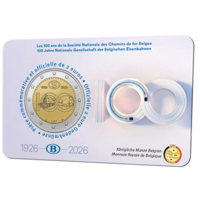 Belgien-2-Euro-2026-CoinCard-SNCB-Staatsbahnen-RS