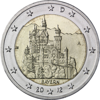 Deutschland-2-Euro-2012-Schloss-Neuschwanstein-A