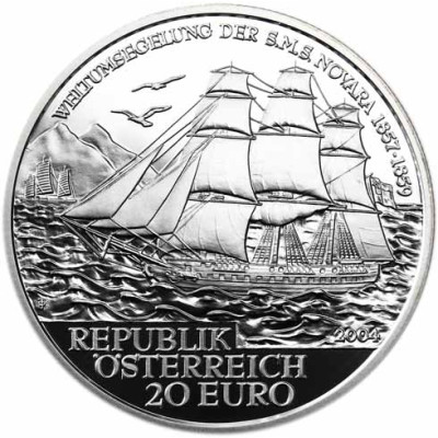 20 Euro Gedenkmünze 2004 – S.M.S. Novara