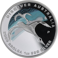 Australien-1 Dollar-2009-AGpp-Brolga-Farbe-RS