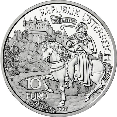 Österreich-10-Euro-2009-Silber-HGH-Richard-Löwenherz-Folder