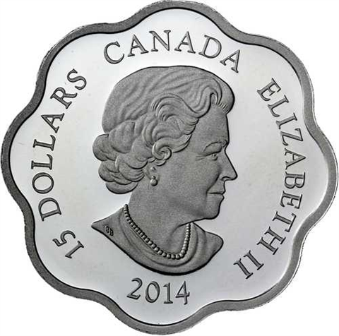 Kanada 15 Dollar 2014 PP Lotus Lunar - Jahr des Pferdes-I